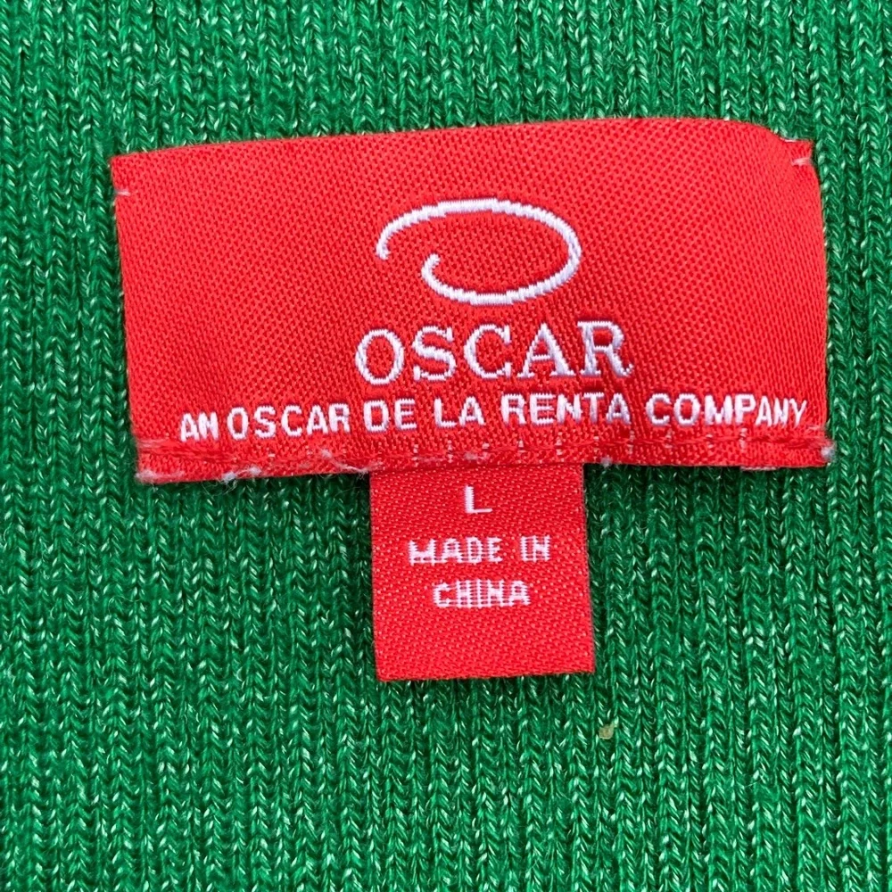 Oscar (Oscar de la Renta Co.) Emerald Green Tank Top Camisole – Women’s Size L - Picture 5 of 6